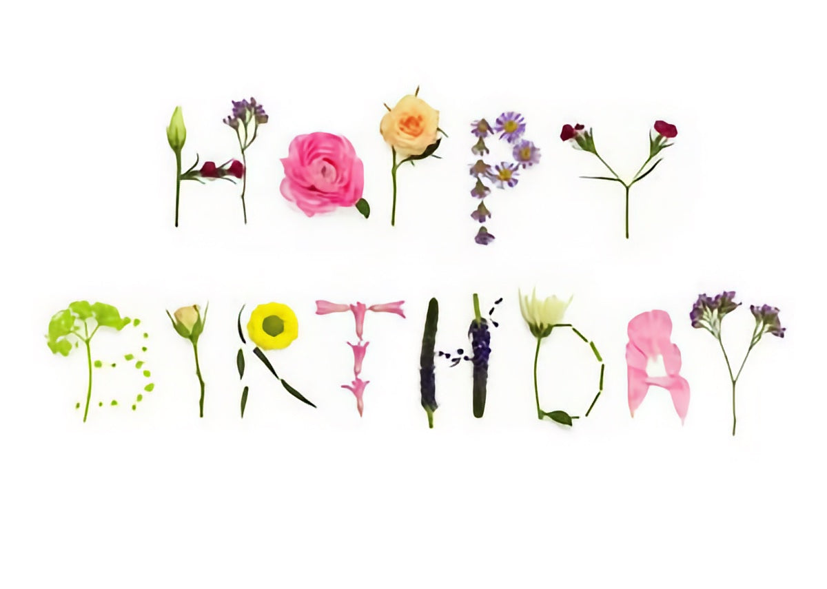Floral Happy Birthday