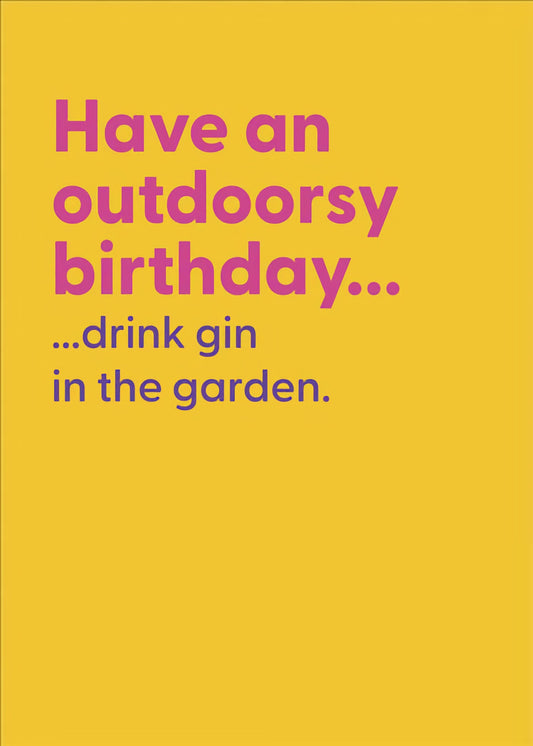Outdoorsy Birthday