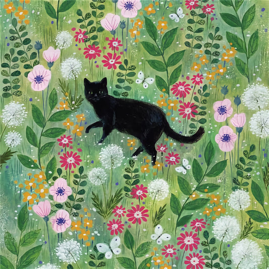 Cat Amongst Flowers